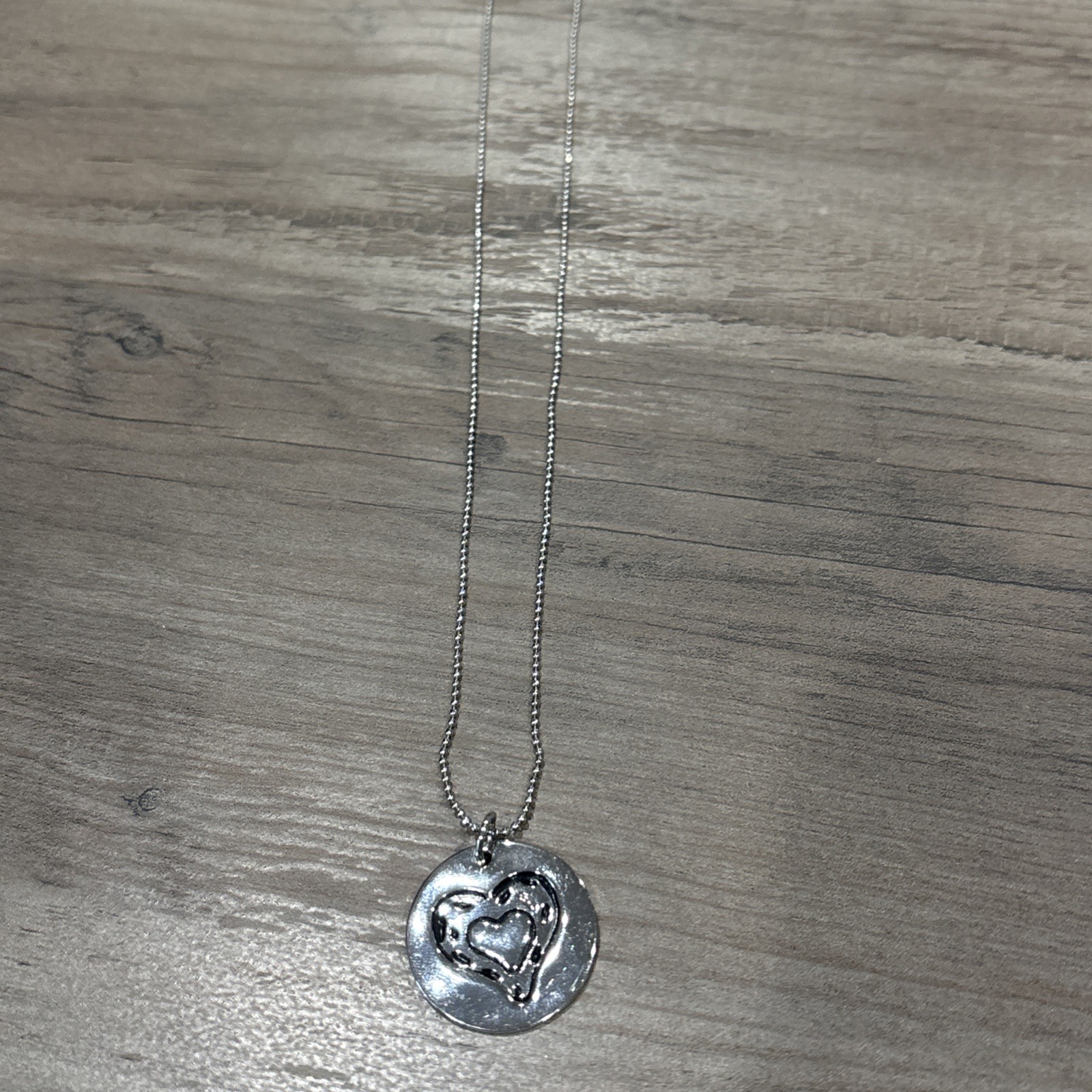 Alexa’s Angels Necklace Silver Tone With Heart