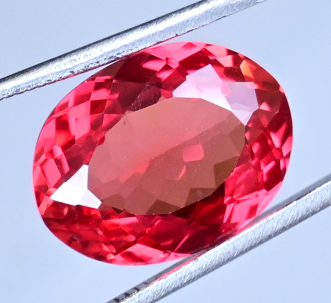 17.15 Ct Natural Myanmar Red-Pink Spinel Certified Oval Stunning Loose Gemstone