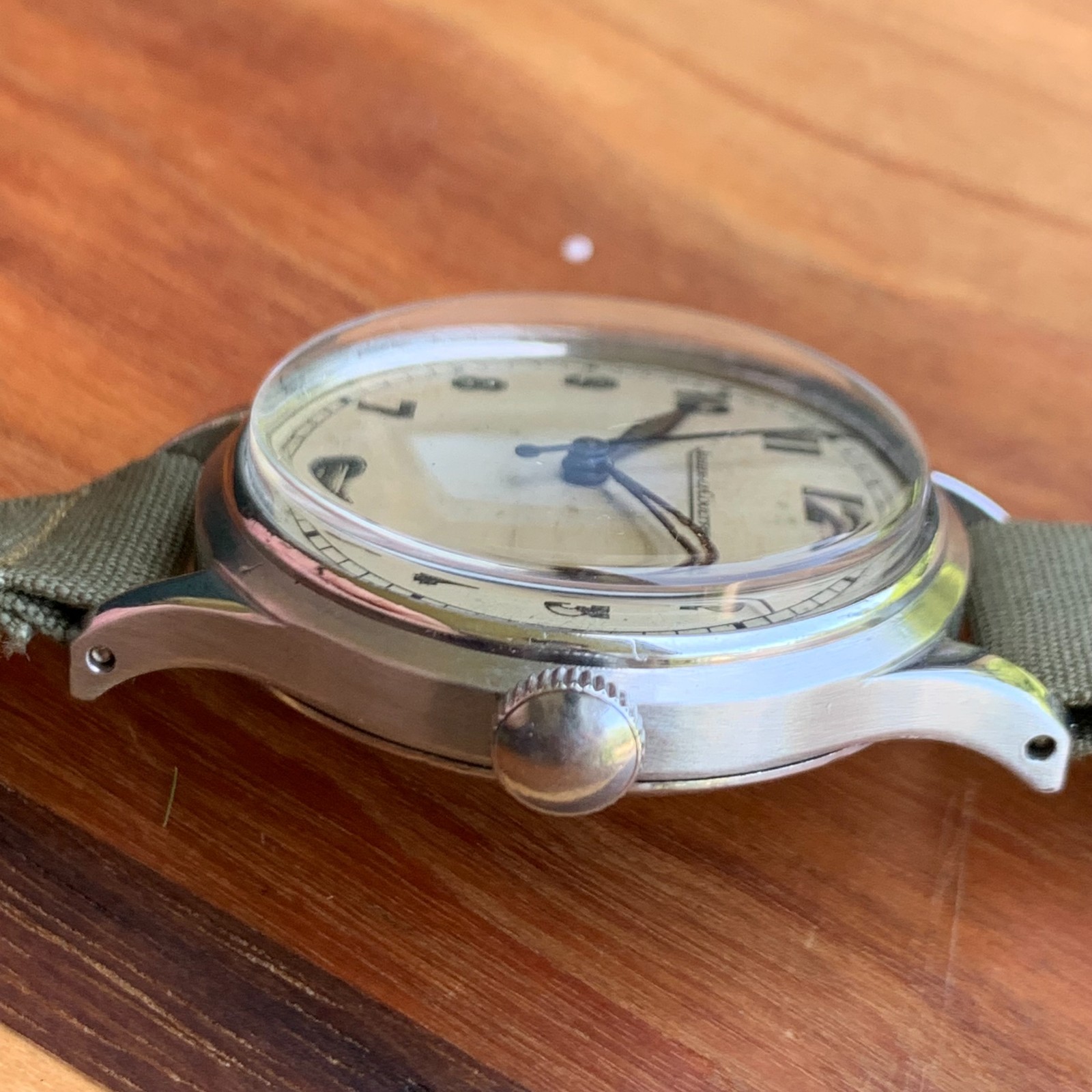 Jaeger-LeCoultre Arabic Numerals Stainless Steel Manual Wind Watch – Circa 1940s