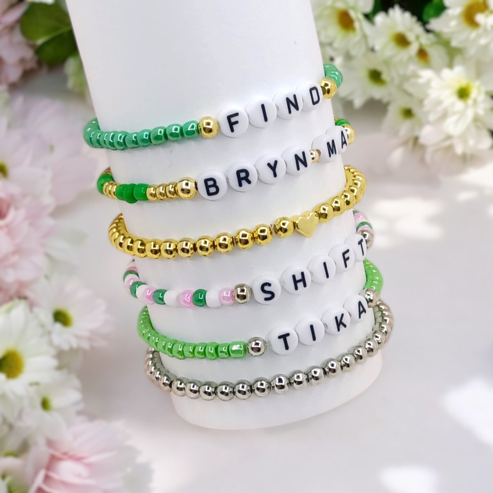 Custom Name Bead Bracelet/Name Bracelet/Personalized Bracelet/Birthday Gift