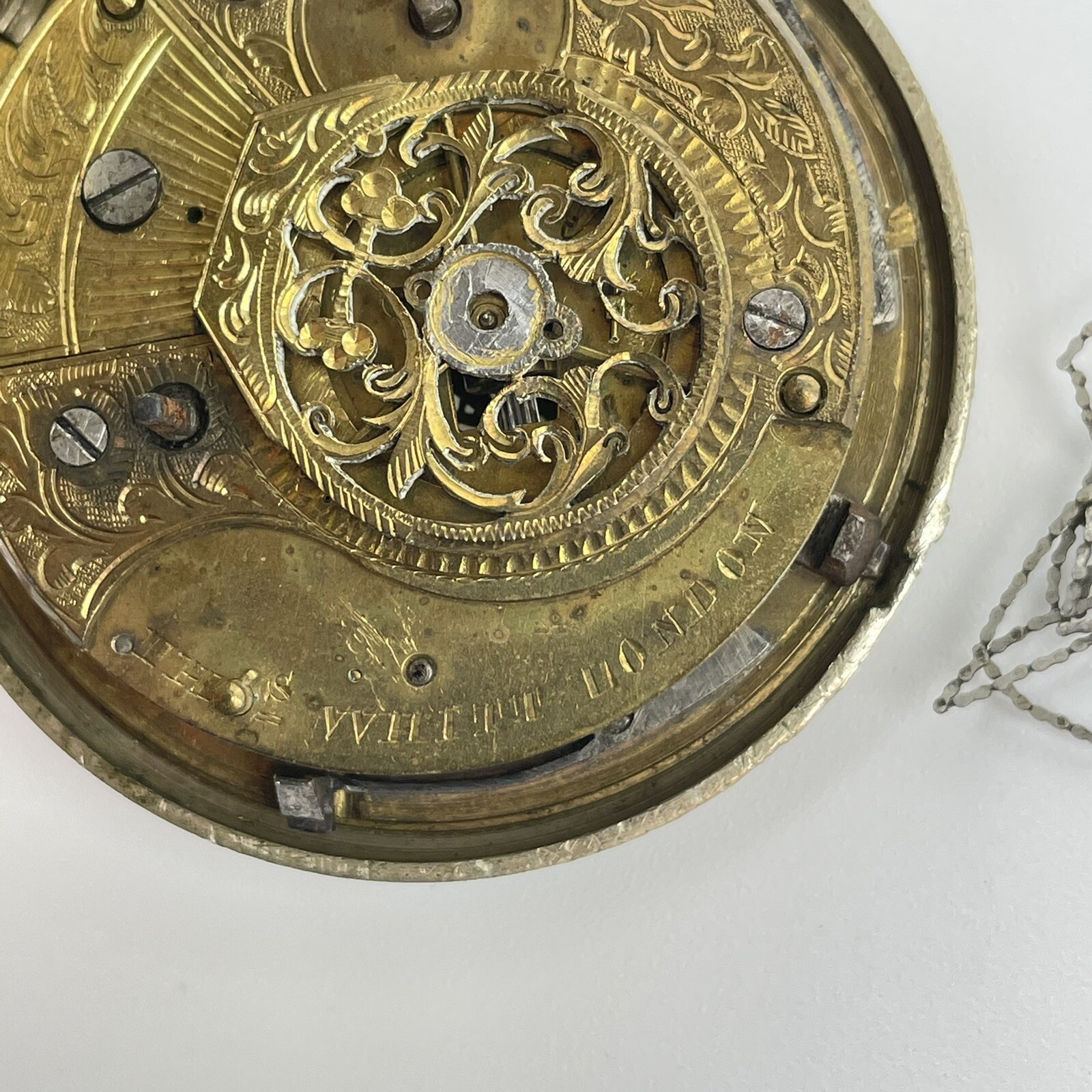 Antique 18th Century Verge Pair Case Pocket Watch T Whitt London A/F Not Working