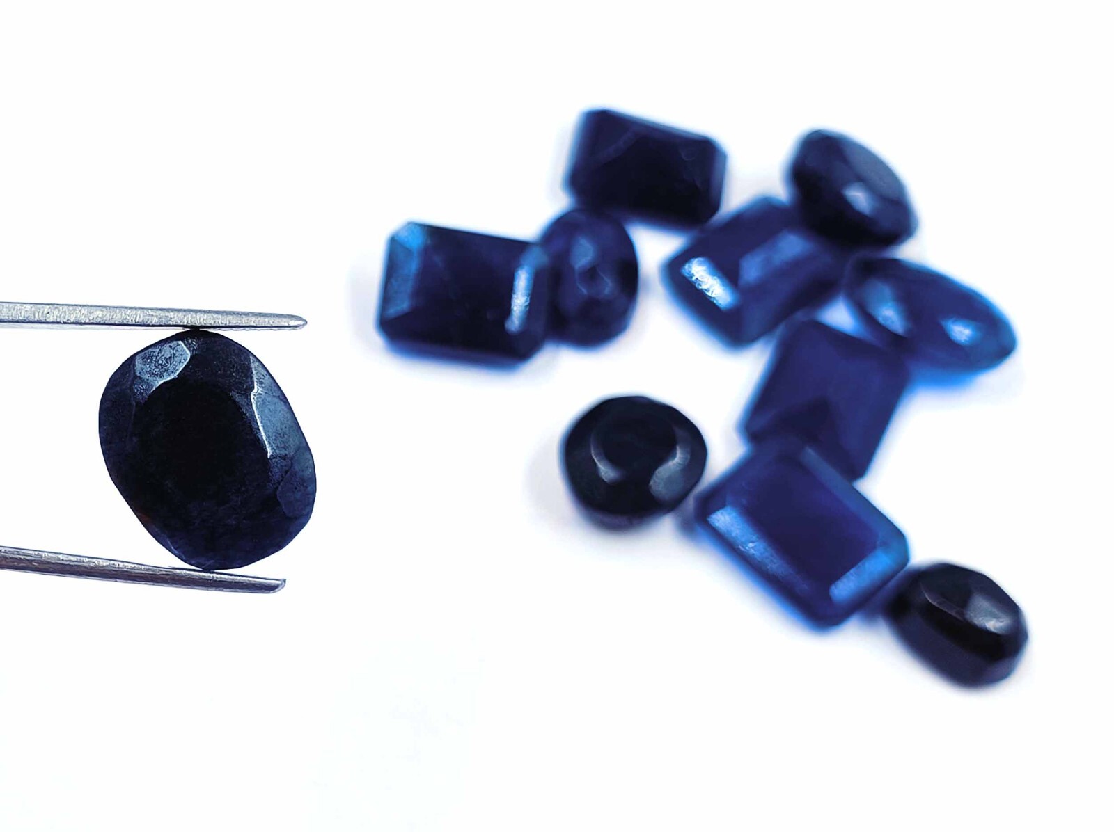 Natural Blue Sapphire 100 Ct IGL Certified MIX Shape LOT Faceted Loose Stone AAM