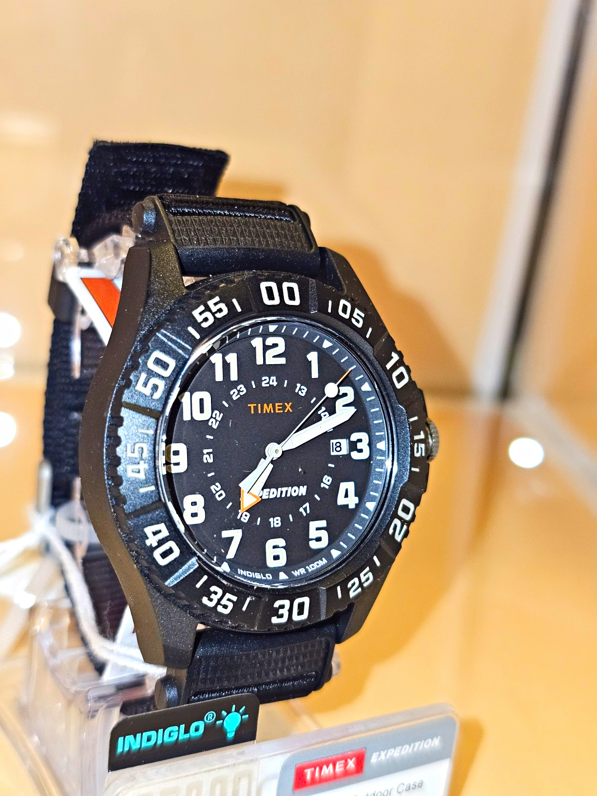 Timex Expedition Men’s Analog Quartz Date 100m WR Black Dial Fabric Strap