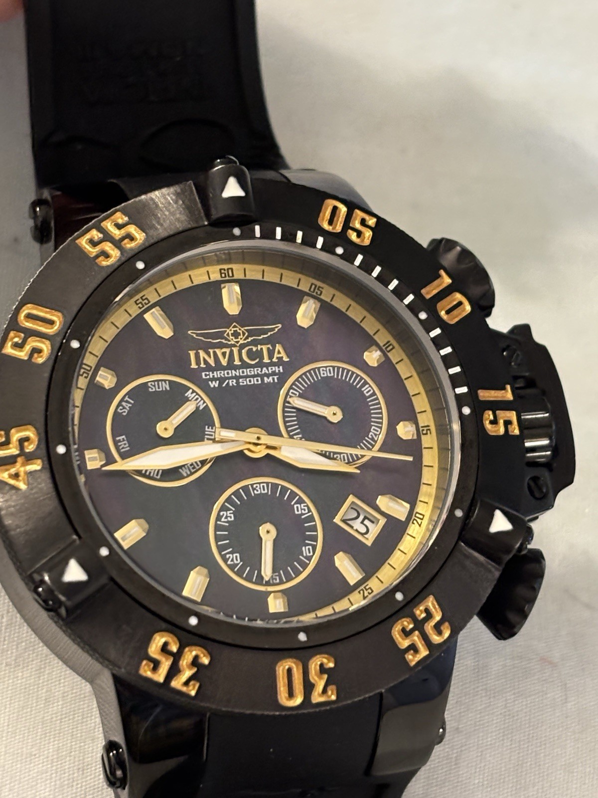 Invicta Subaqua Noma III Men’s Quartz Watch Black/Gold model 22920