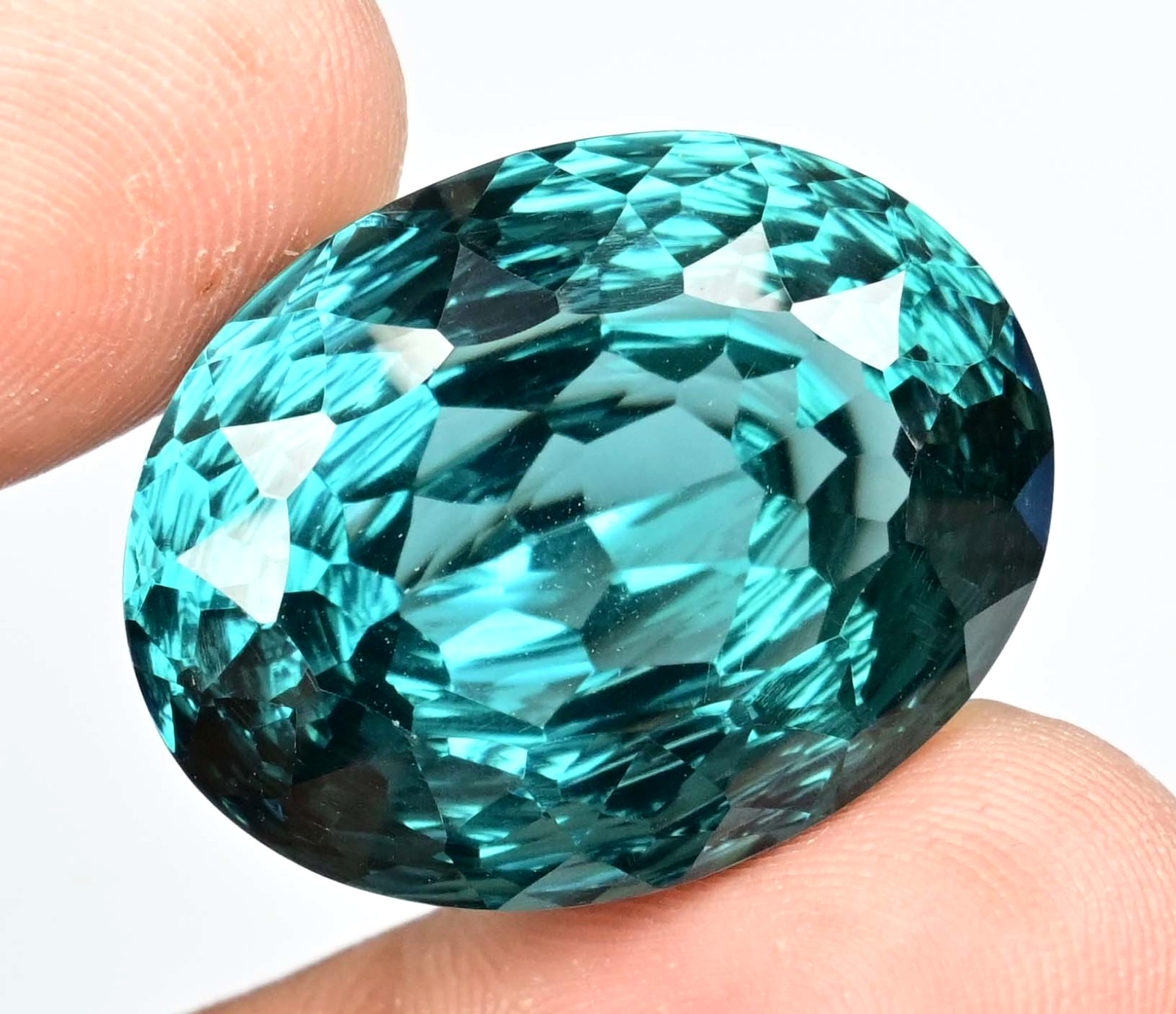 59.05 Ct Flawless Natural Greenish Neon Blue Paraiba Copper Tourmaline Gemstone