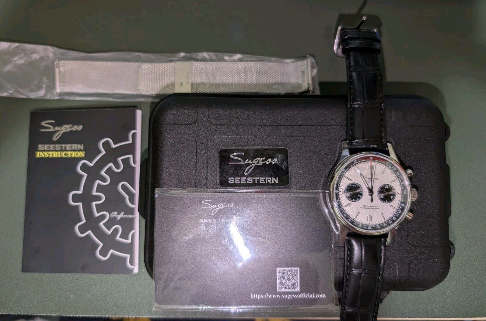 Sugess 1963 Panda LE ST1901 Swan Neck Sapphire Chronograph 40mm BNIB
