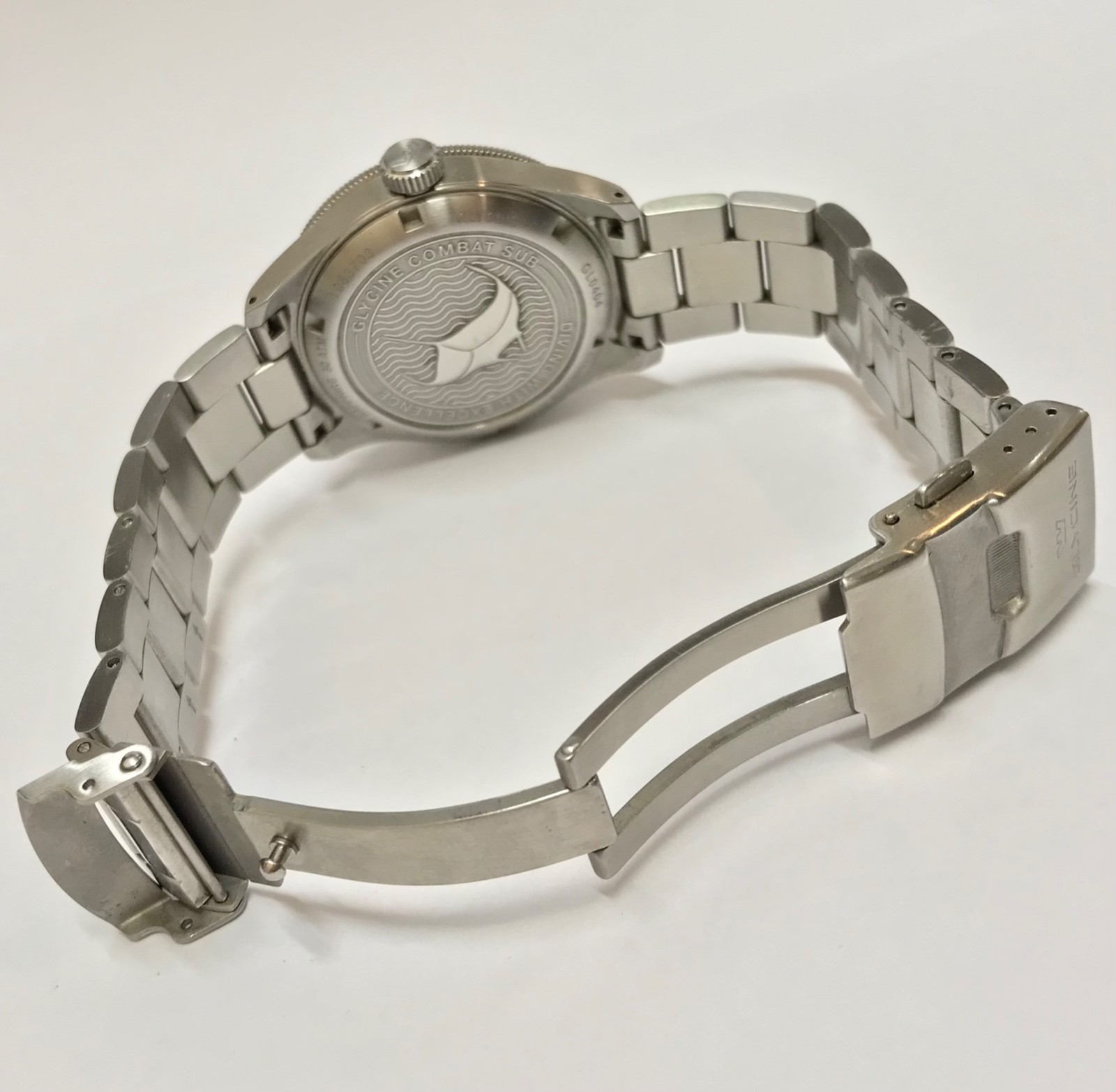 Glycine Combat Sub GL0404 Automatic Set 39mm WR300 Sapphire Mens Military