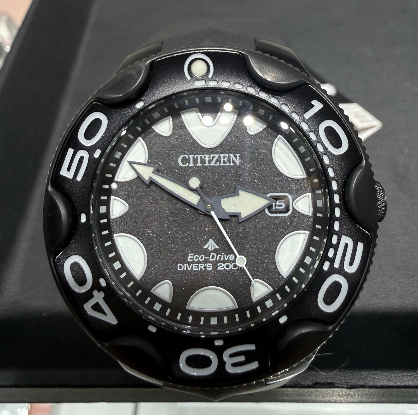 Citizen BN0235-01E Eco Drive Diver 200m Black Dial Watch New