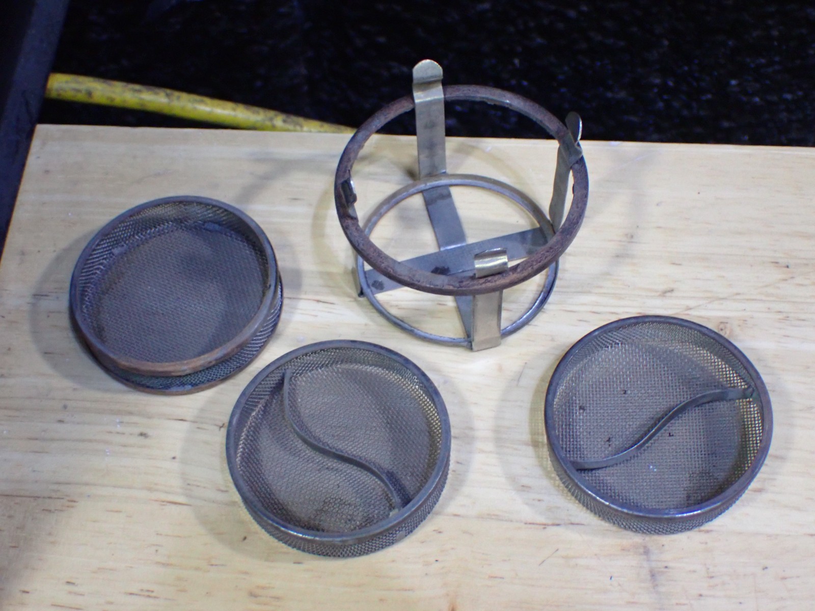 Unbranded Watchmakers Watch Cleaning Basket with 3 Inserts Unusual vintage