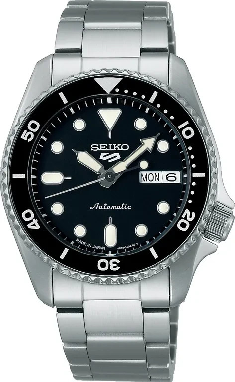 Seiko 5 Sports SBSA225 Black Dial Automatic Mechanical Diver Men Watch Japan🔥