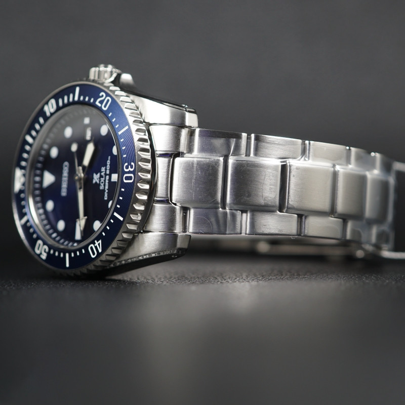SEIKO Prospex Sea SNE585 Blue Dial Solar Power Diver Men’s Watch New with Box