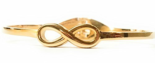 Infinity Bangle Hinge Bracelet 18K Gold Plated Jewelry for Women Girl