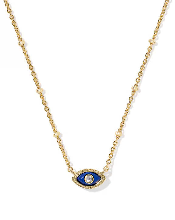 Mini Eye Gold Short Pendant Necklace by Kendra Scott ~ New in box