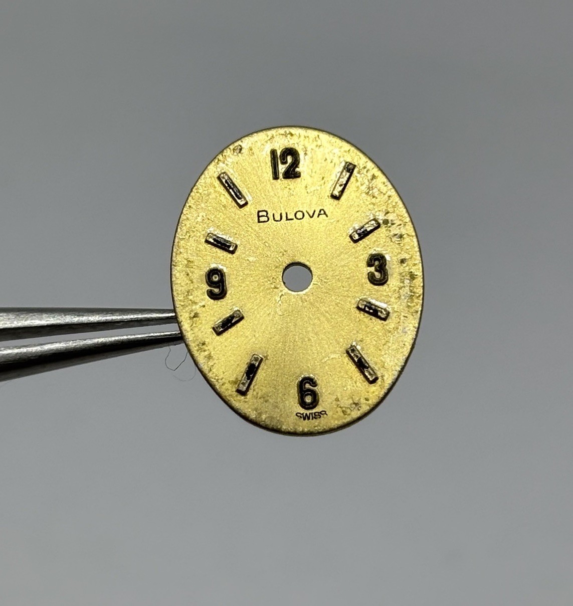 Bulova Dial For Cal. 6CL Mechanical Manual Wind Movement Gold Tone