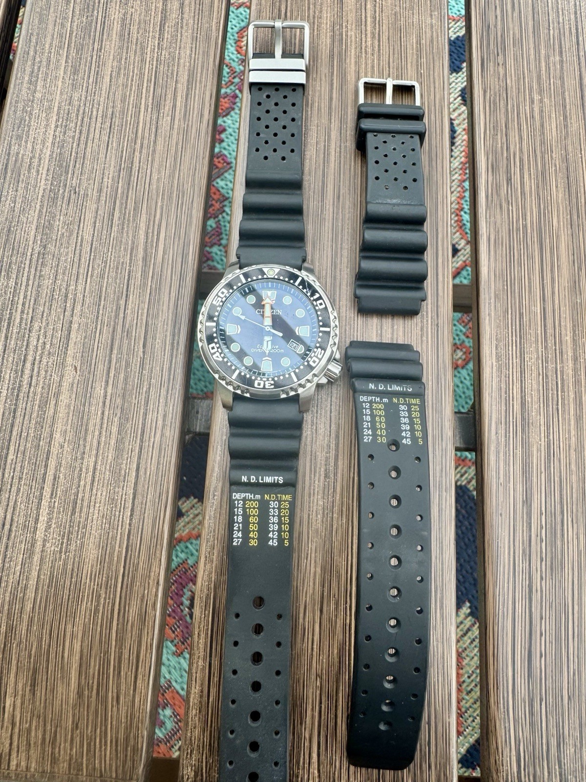 CITIZEN Promaster E168-S097720 Divers 200m Solar Men’s Watch W/ Extra Strap