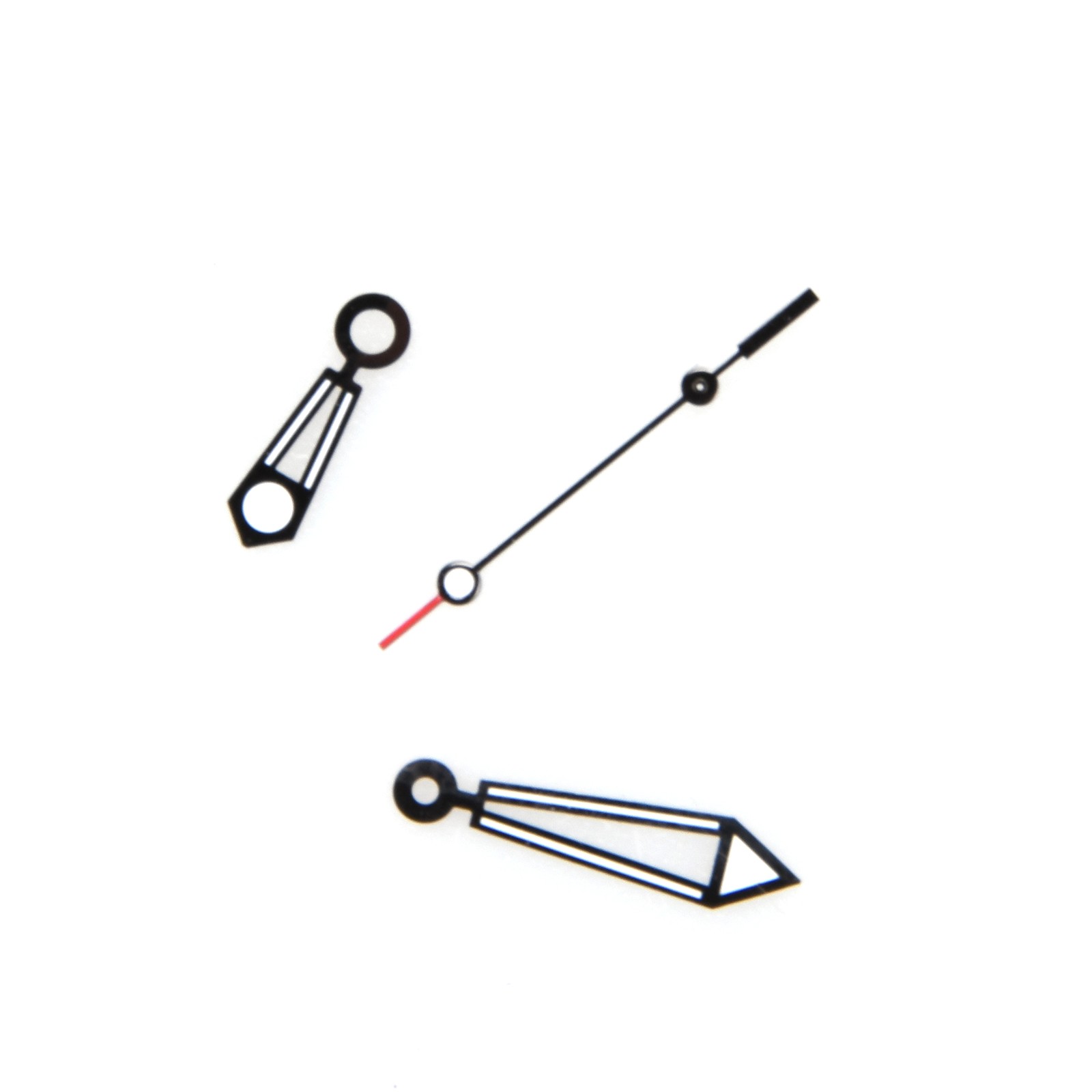 New Black Watch Hands Hour Minute Second Needles For ETA 2824-2 Watch Movement