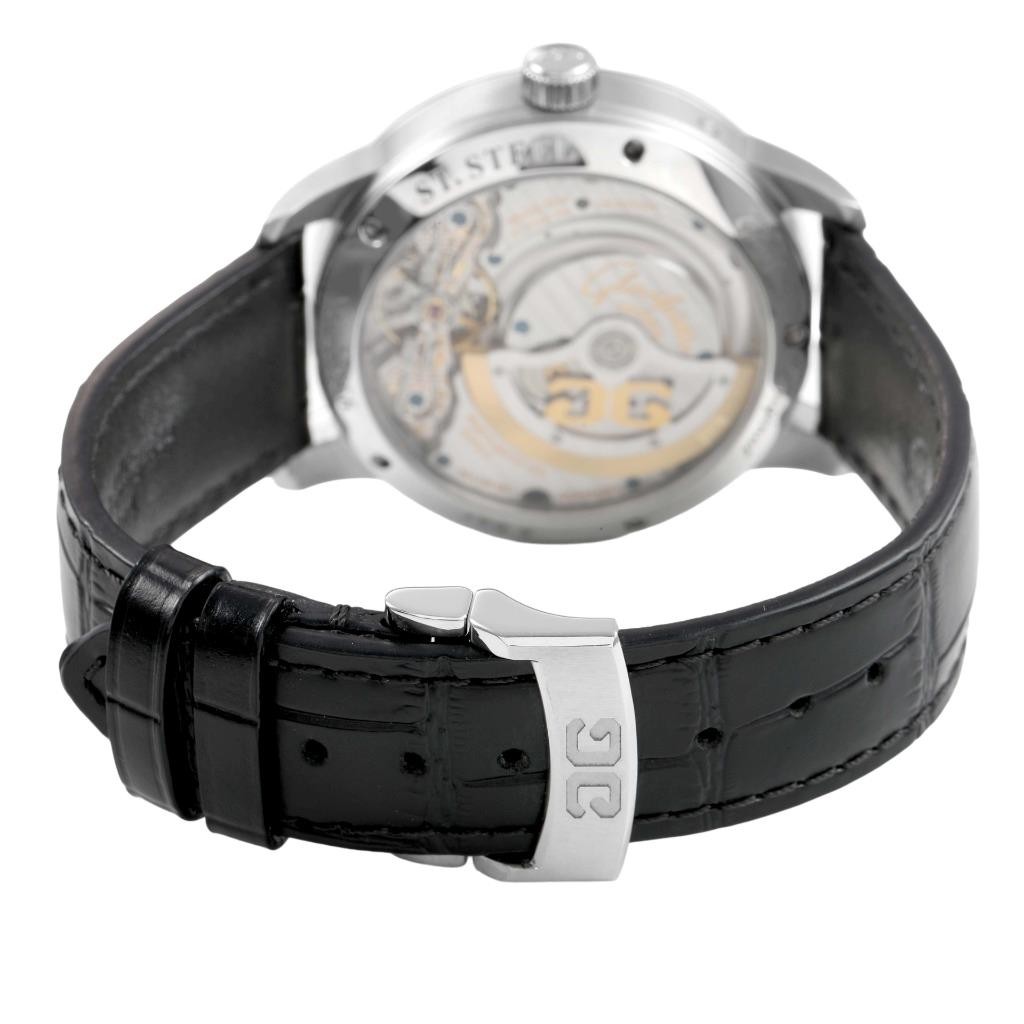 Glashutte PanoMaticLunar Steel Silver Dial Mens Watch 1-90-02-42-32-61 Box Paper