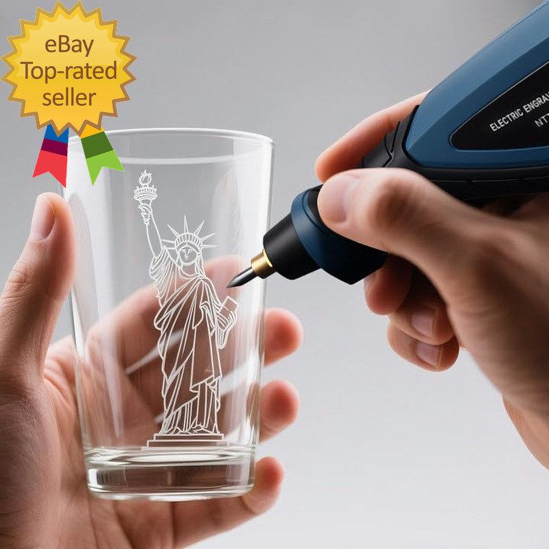 Engraver Pen 25W 6 Speed Engraving Pen for Metal Wood Glass and Plastic Handheld