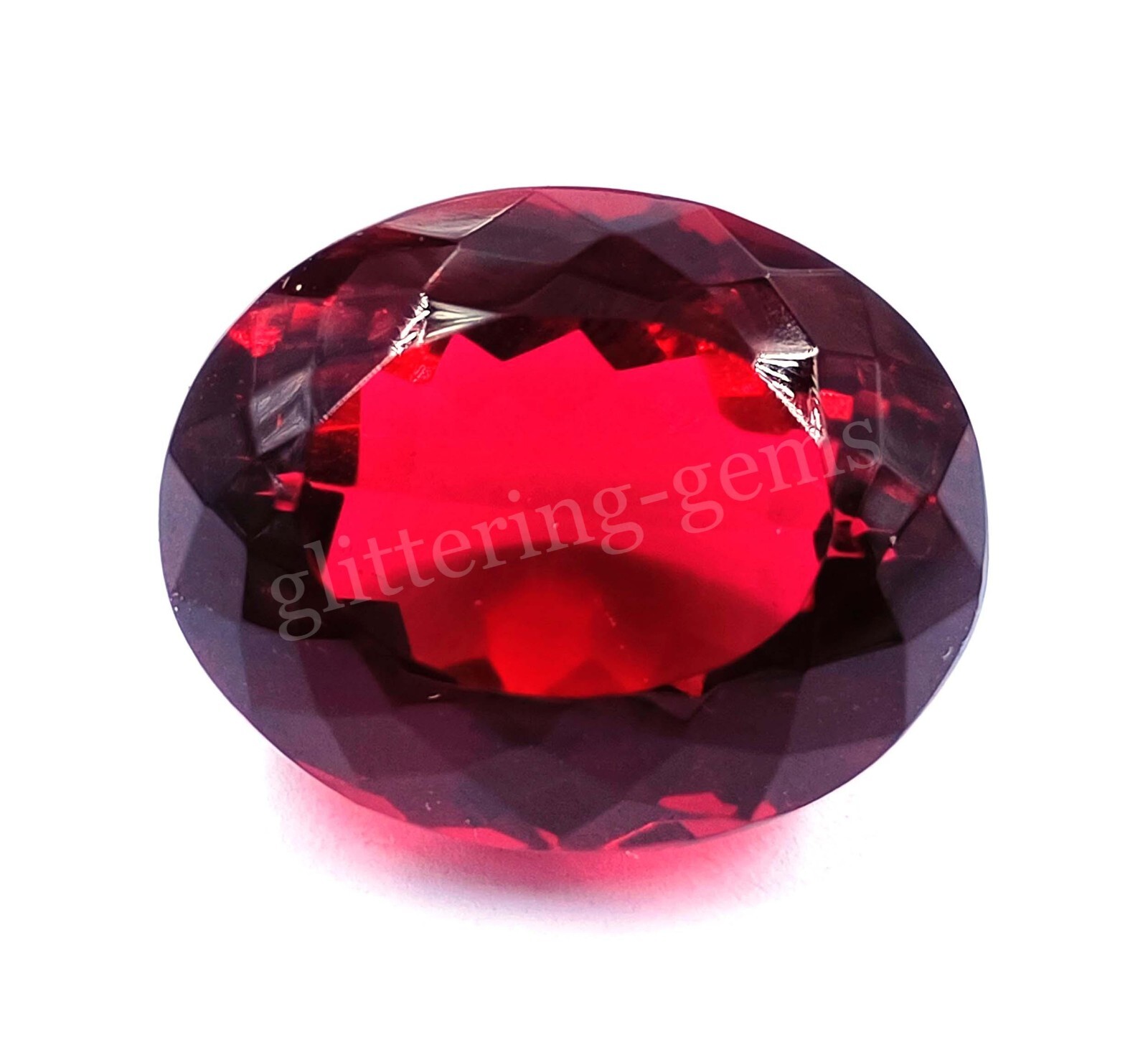 Natural Mozambique Red Ruby 63.5 Ct Certified Oval Cut Loose Gemstone 5DA