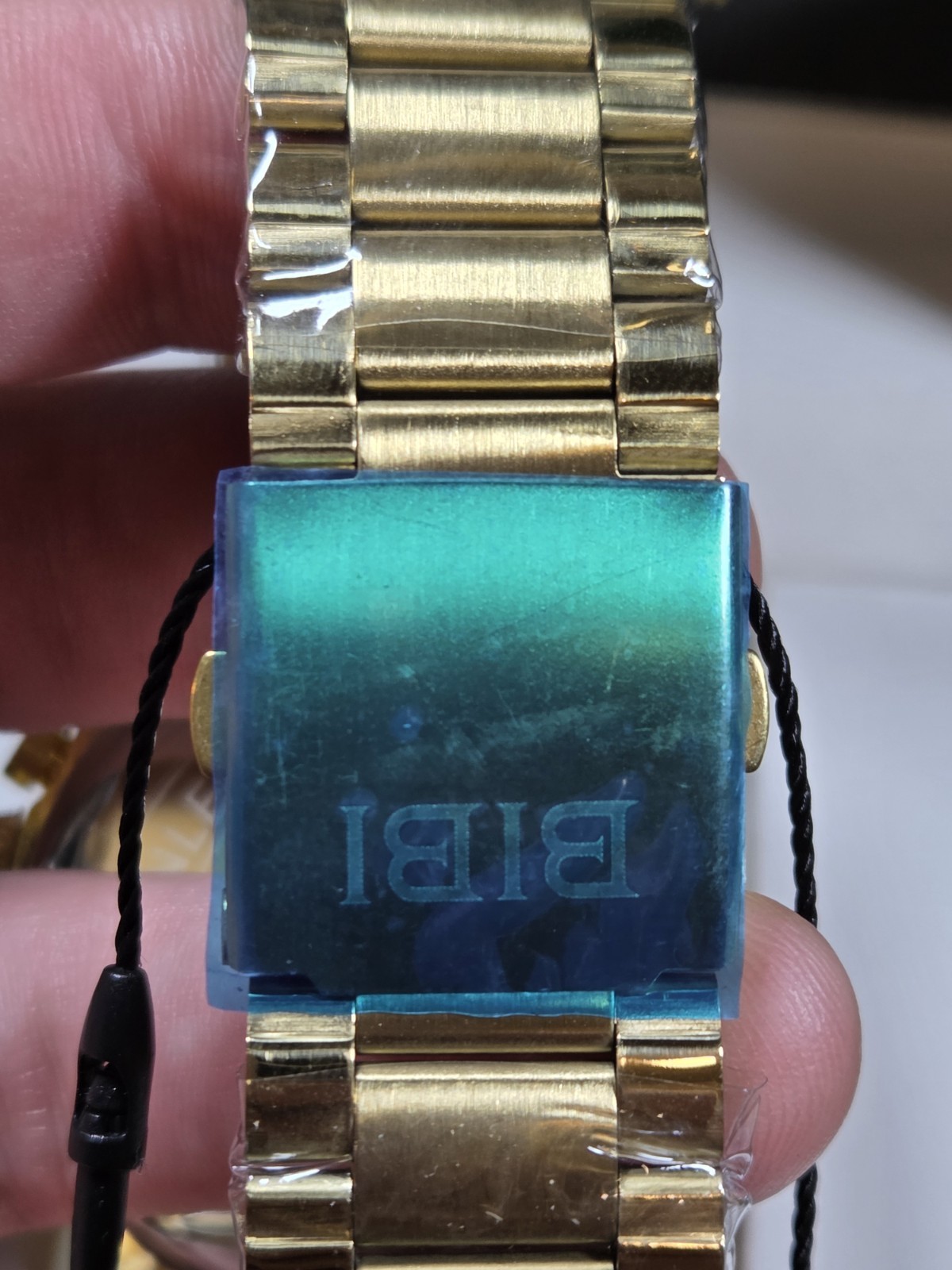 BIBI Luxury Watch B0196 Gold Dial, Gold Case, Gold Bracelet, Chronograph Date