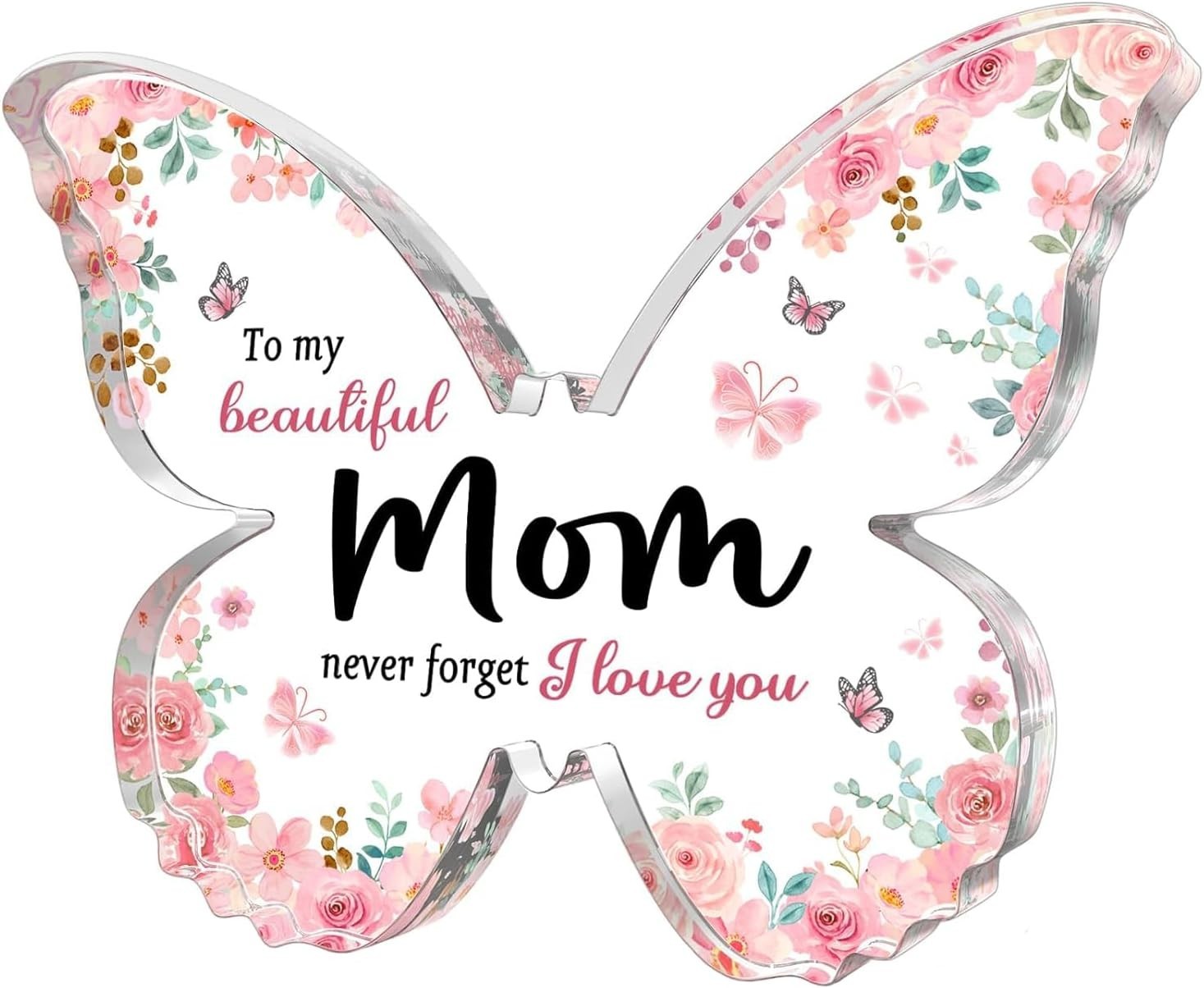 Heartfelt Butterfly Acrylic Plaque – Perfect Gift for Mom on Any Occasion