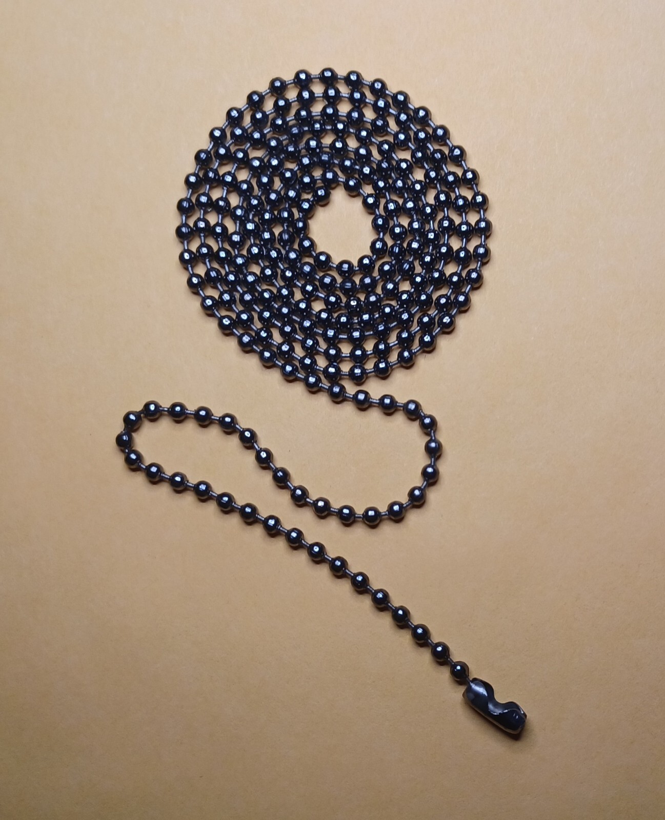 Gun Metal Black Military 24″25″27″28″30″ 2.4mm Ball Bead Dog Tag Chain Necklace