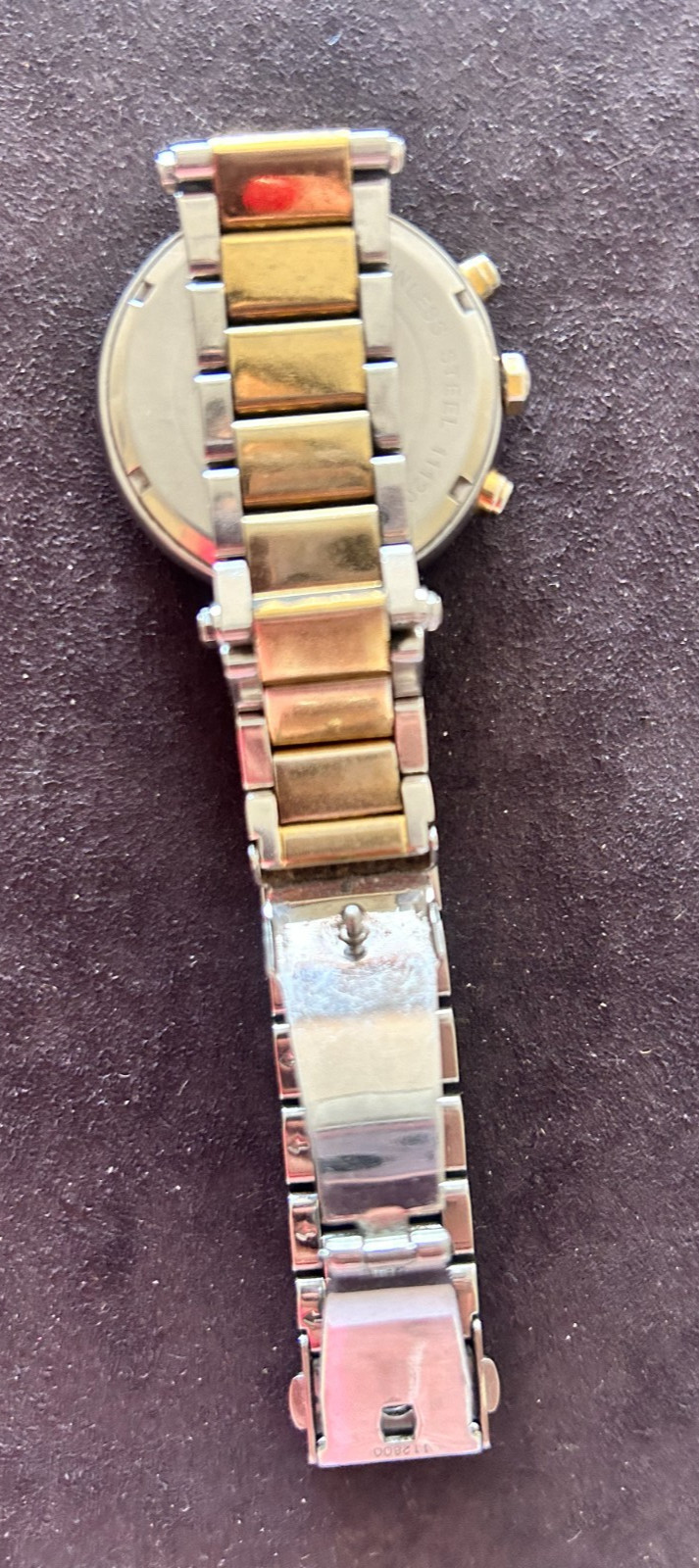 Michael Kors Parker Two-Tone Chronograph Watch MK5626 Crystal Bezel Read