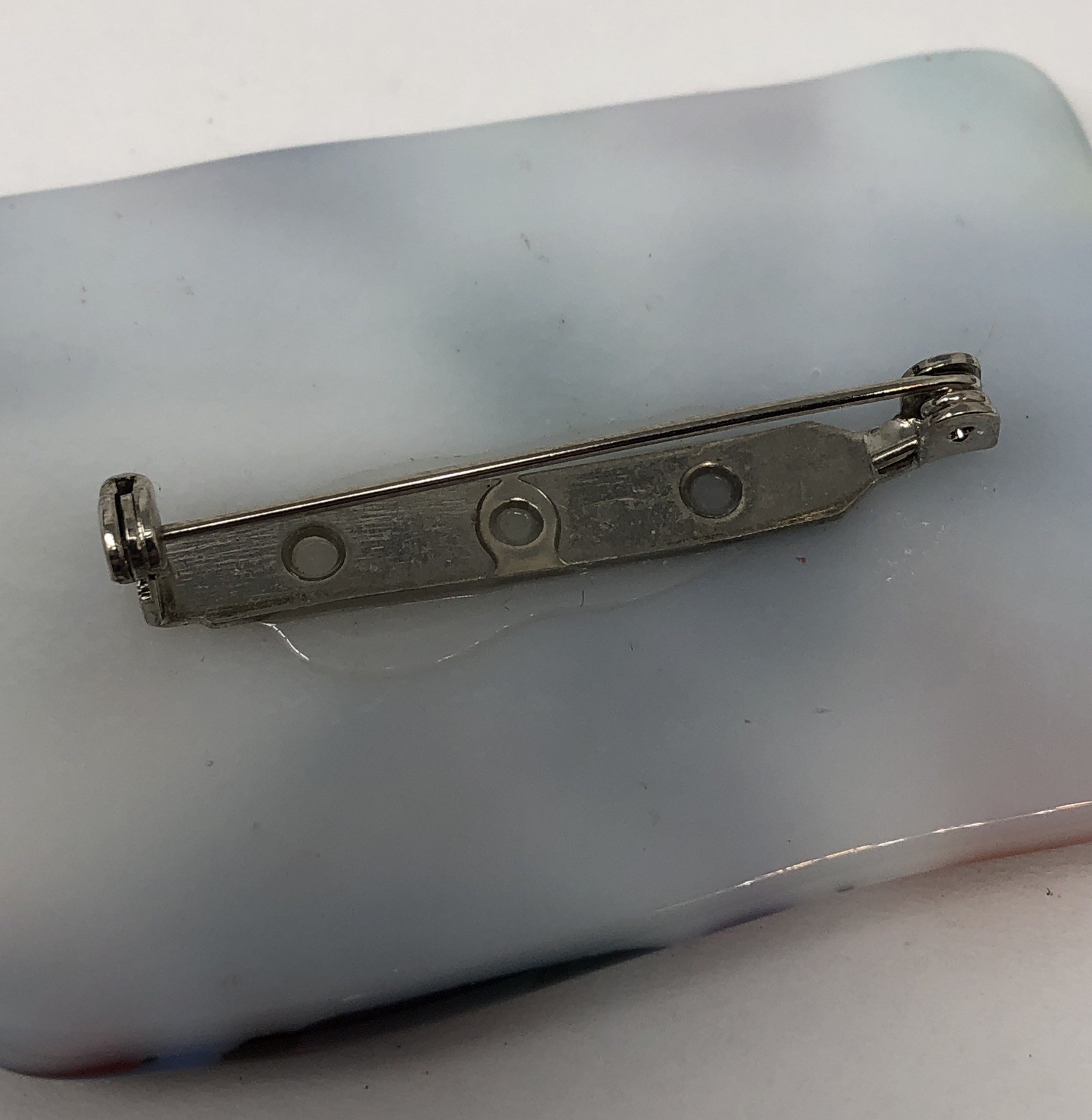 Dichroic Glass Brooch Pin Handcrafted Artisan