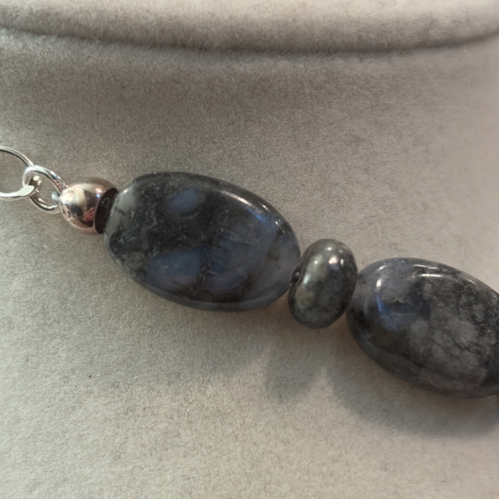 Jay King DTR Labradorite & Sterling Silver 925 Necklace 19”