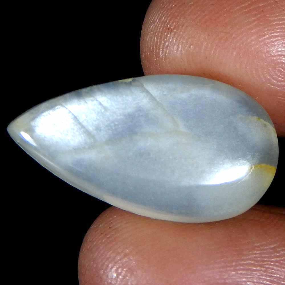 13.15Cts100%Natural Quality Silky Monnstone Pear Cabochon Loose Gemstone