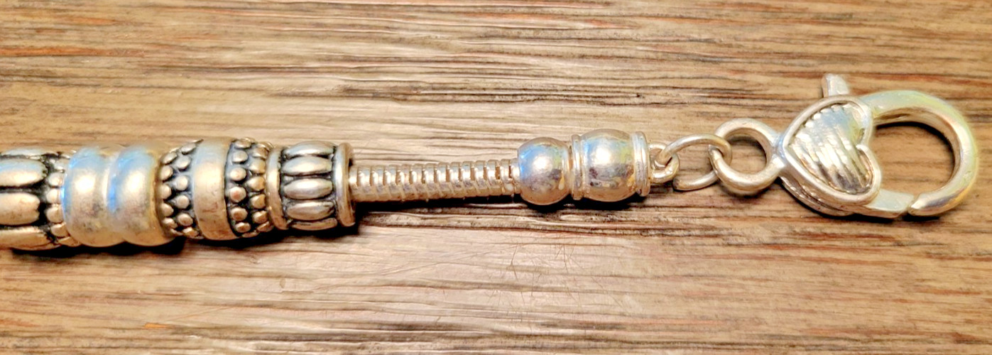 Brighton Barrel Slide Charm Bracelet With 12 Beads