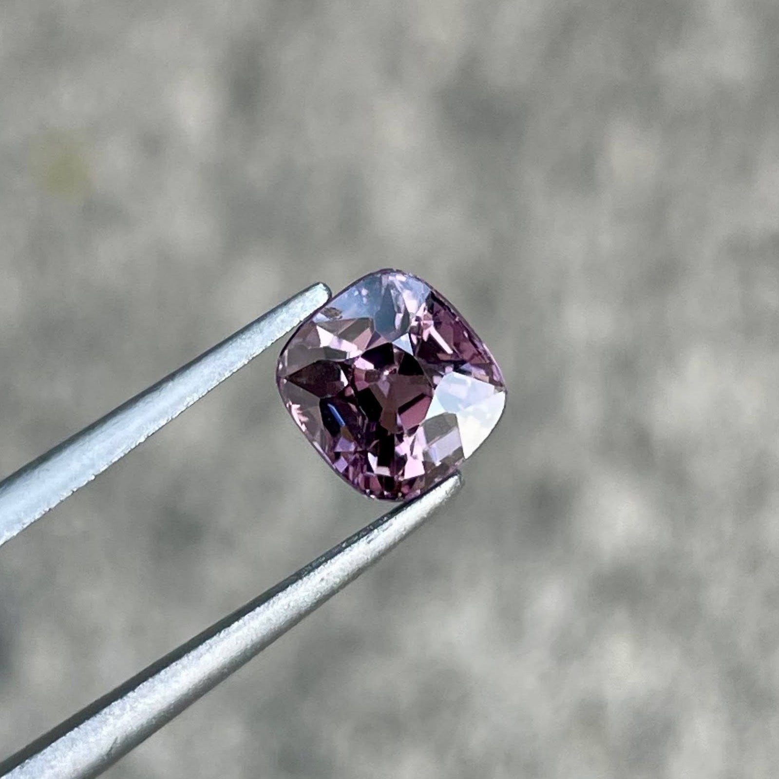 1.52 Carats Natural Purplish Pink Spinel Cushion Cut From Burma