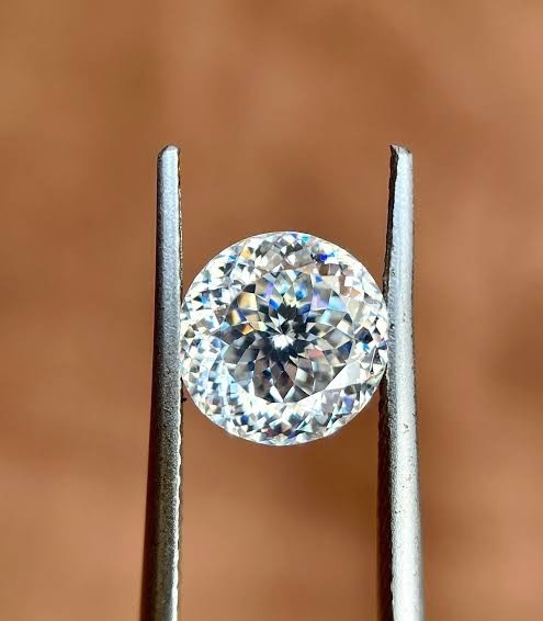 2.00 Ct Pair Portuguese Cut Moissanite 8.40 MM D Color IF Certified Loose Stone
