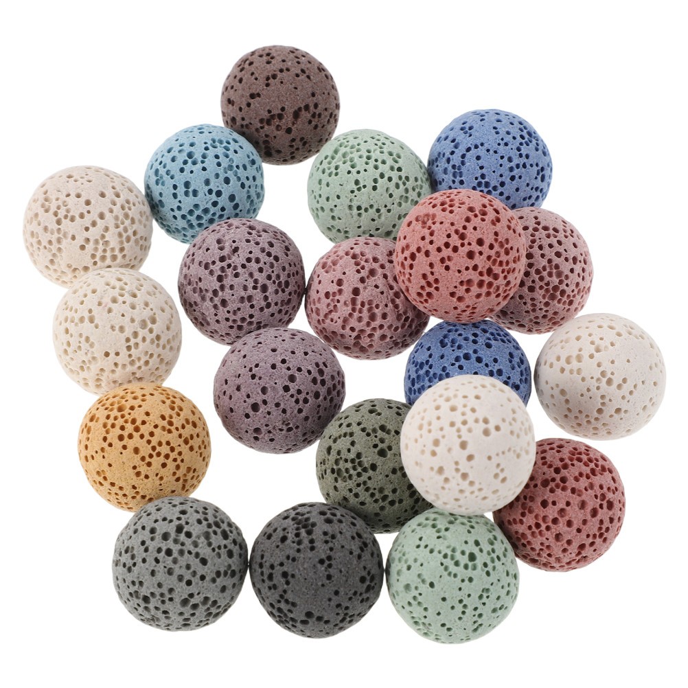20 Pcs Volcanic Stone Aromatherapy Balls Essential Oils Diffuser Fragrance