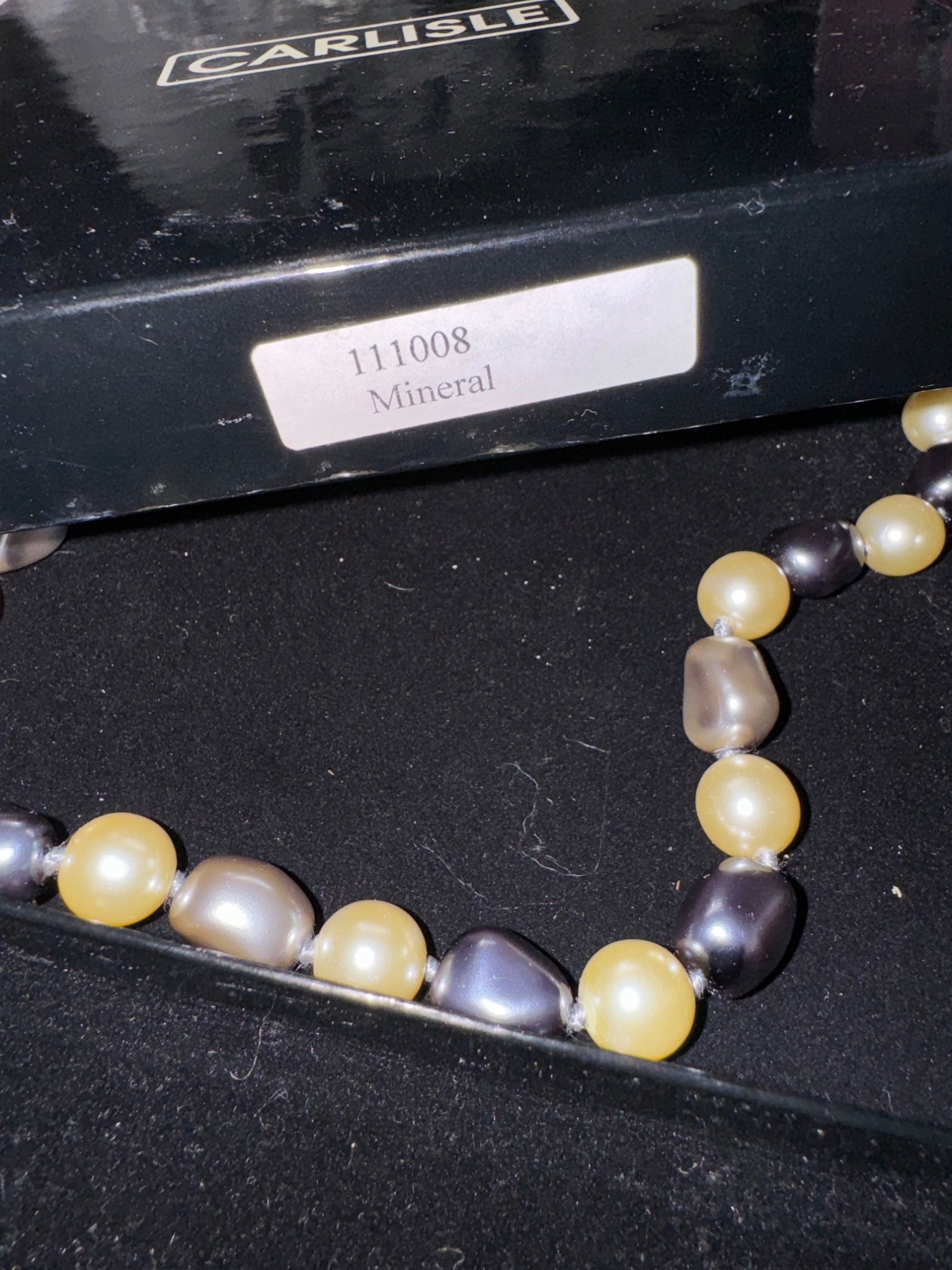 Carlisle Mixed Pearl Necklace With Elegant Clasp Mineral Classic Luxury Toggle