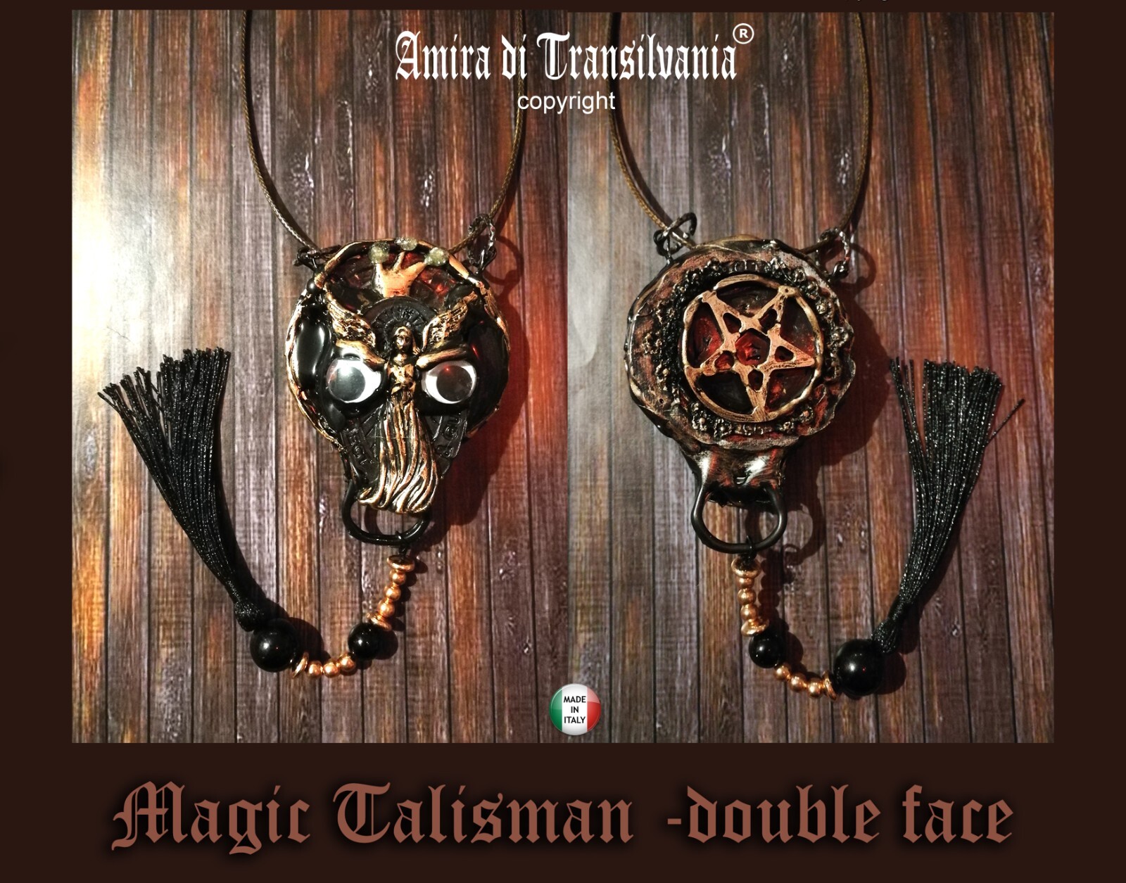 Inverted Pentagram Gothic Talisman Satanist Pendant Satan Amulet Satanic Symbol