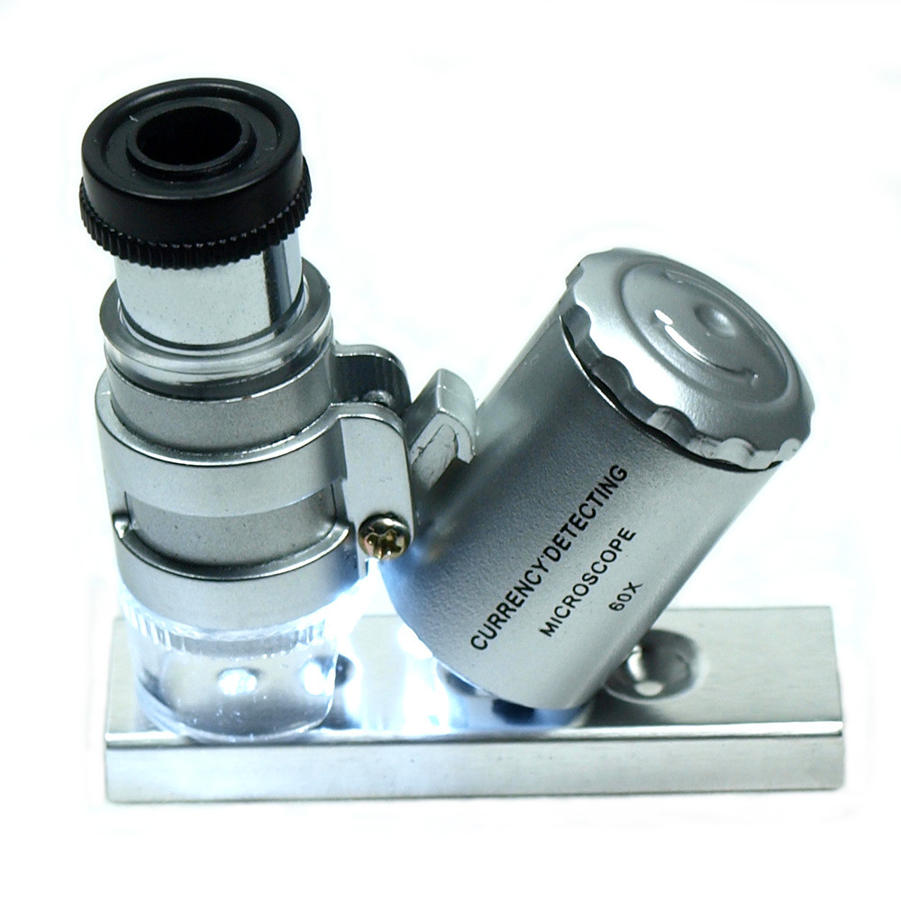 Jeweler Diamond Tool Kit : Portable Diamond Tester – 60X Illuminated Loupe