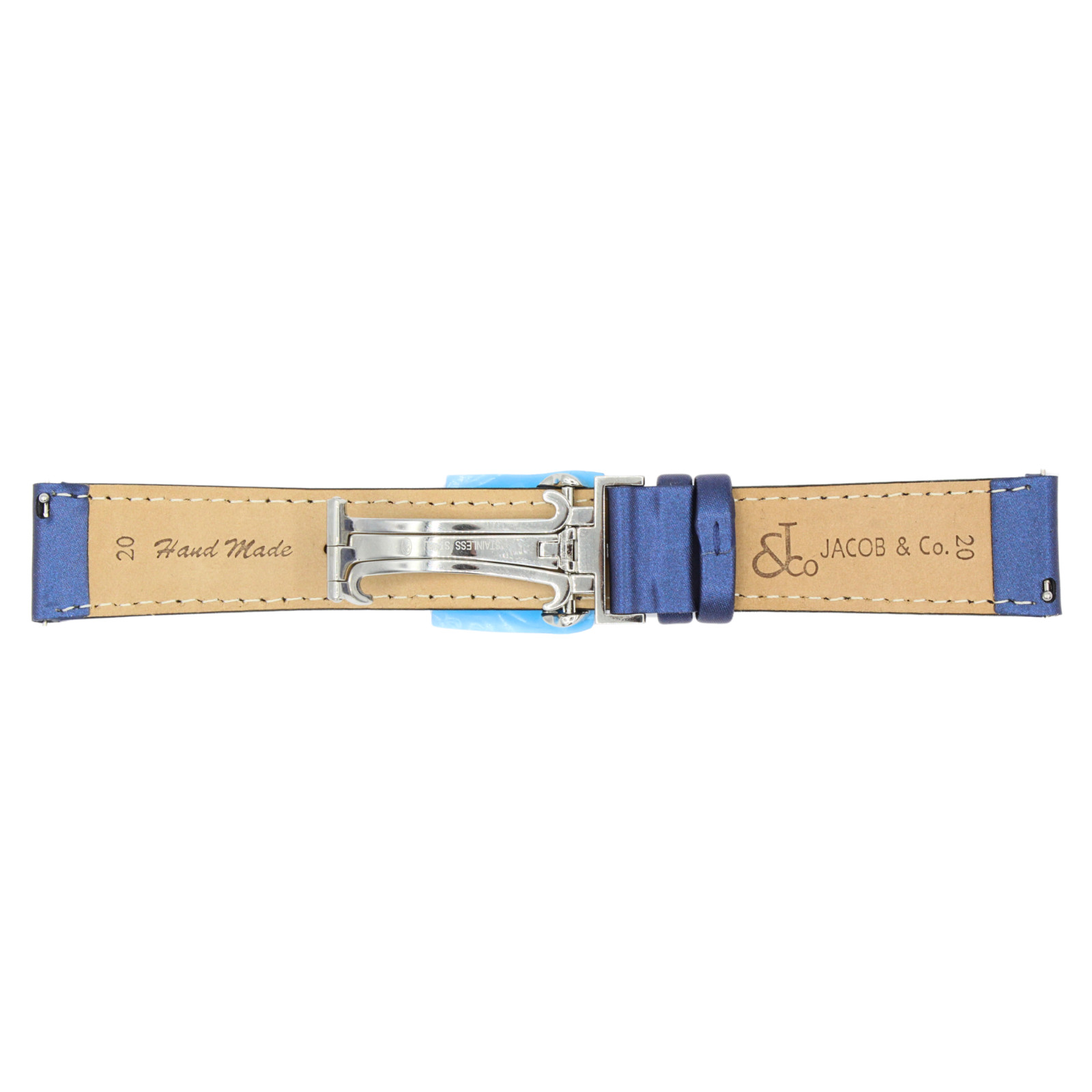 Jacob & Co. Genuine Authentic Navy Blue Satin Band Strap 20MM For 40MM Watch