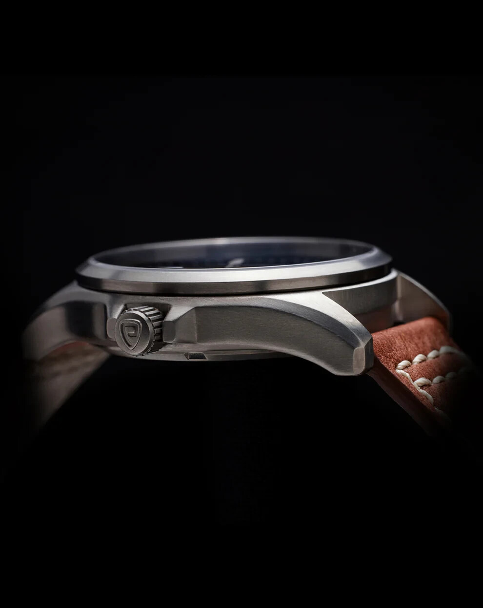 ProTek USMC Field Watch 3100 Series Titanium Case Leather Strap Quartz Movement