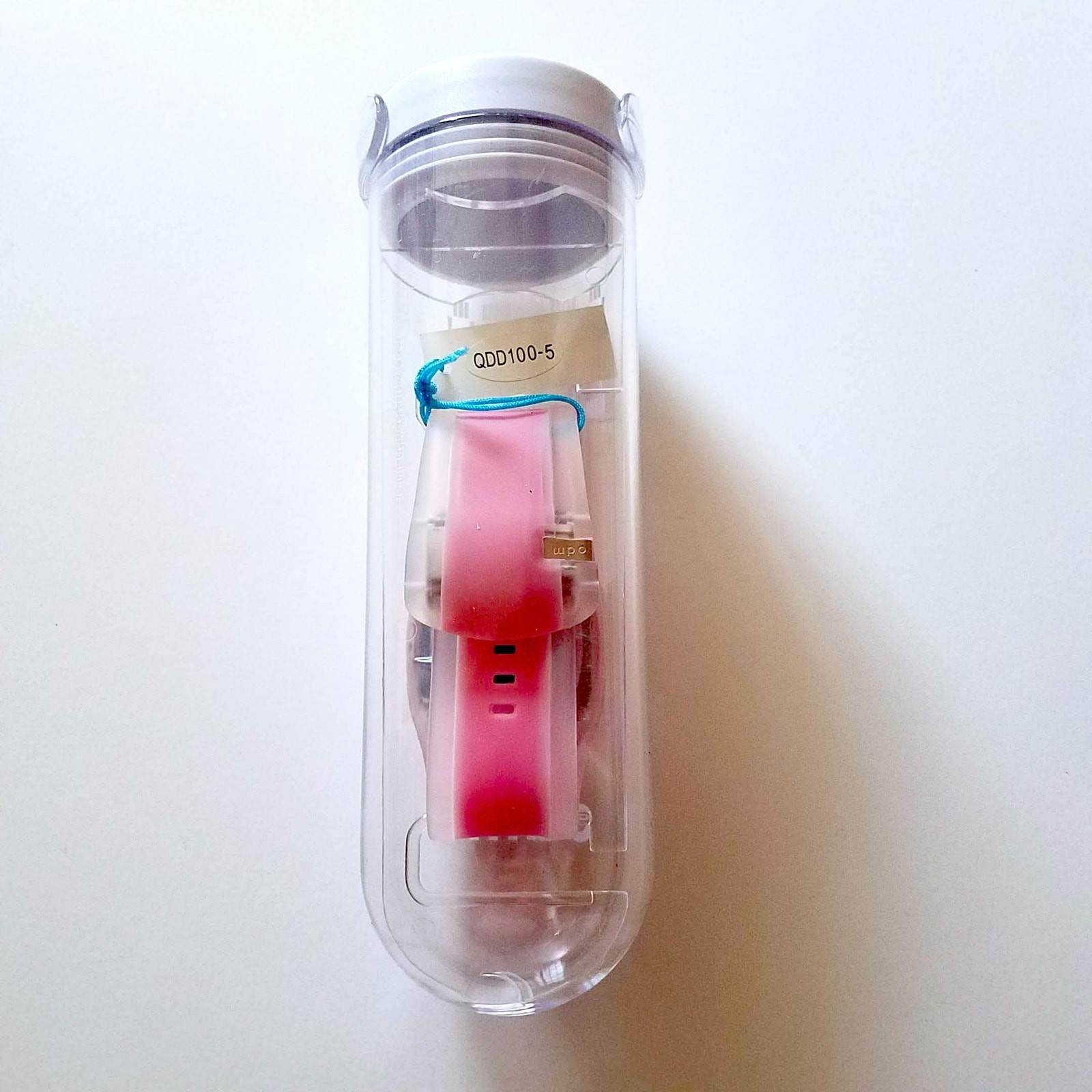 o.d.m. DD100 Let’s Spin Analog Pink Jelly Strap Watch, NWOT Unisex