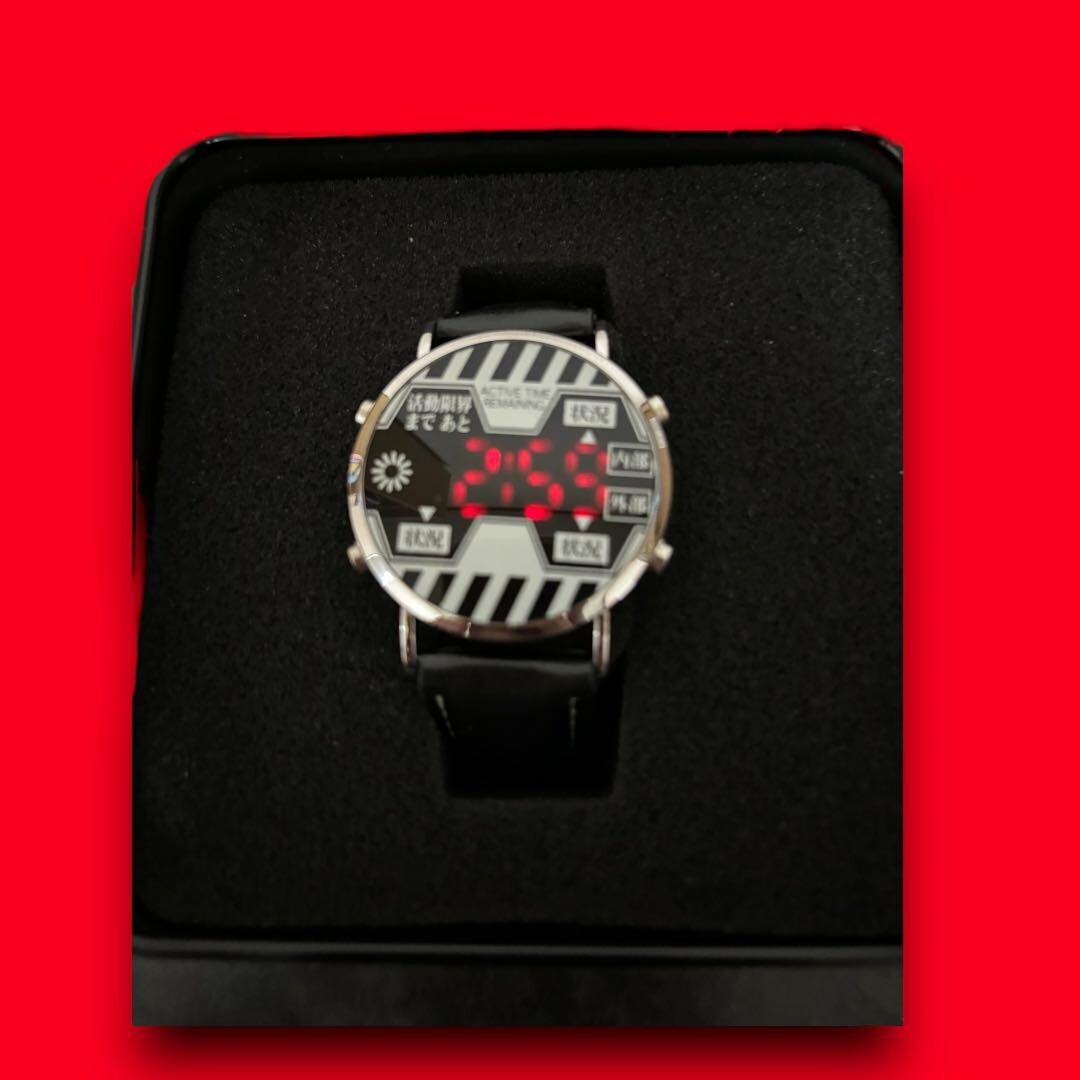 Evangelion LED Leather Wrist Watch movie ro