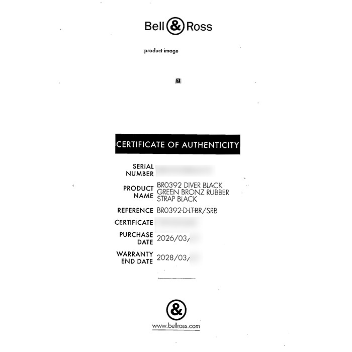 Bell & Ross BR03-92 BR0392-D-LT-BR/SRB Box/Paper, World Ltd., 999 pcs.