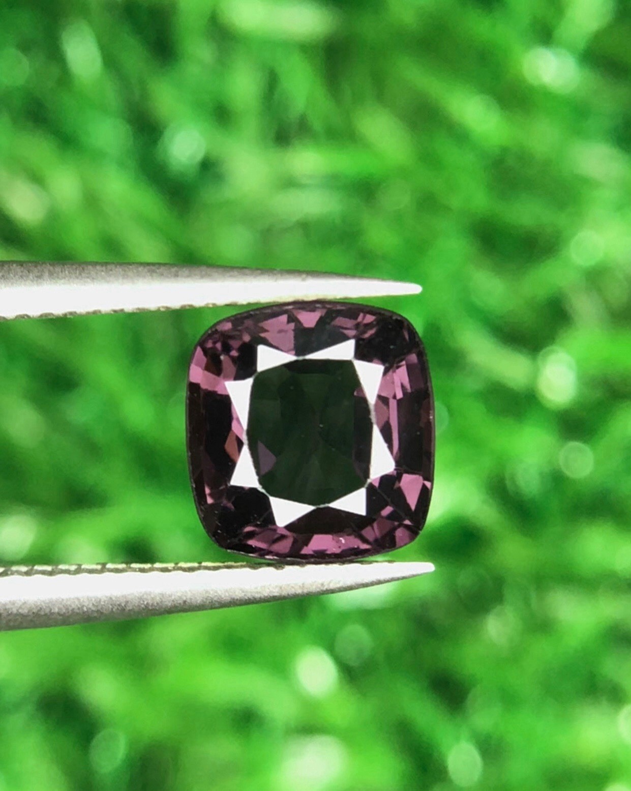 1.80Ct Natural Purple Spinel Cushion Cut Loose Gemstone Burma Sri Lanka Gem