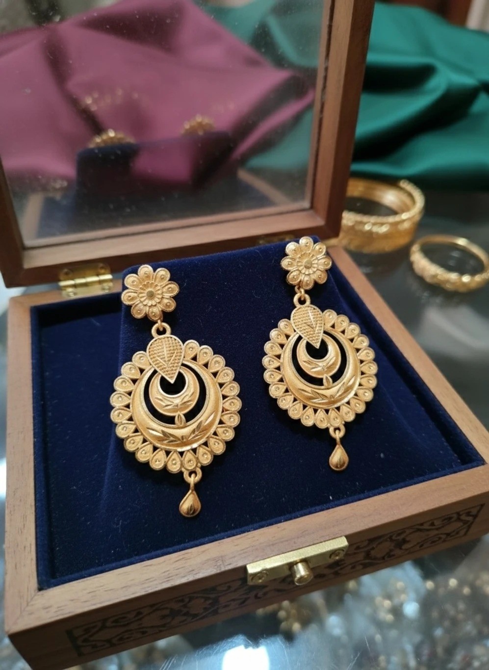 Royal Chandrika Brass Drops & Danglers earring for women and girls