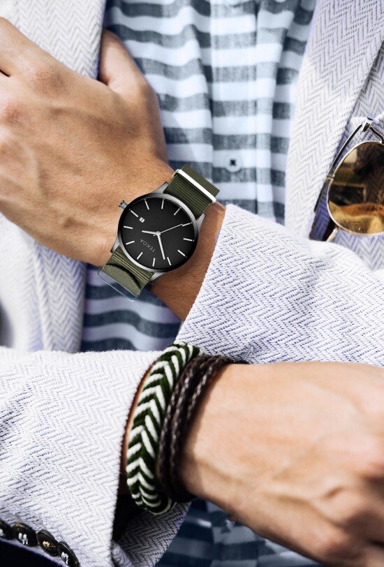Watch Minimalist Casual Business Japan Movement for Men Women Ladies Nylon Band