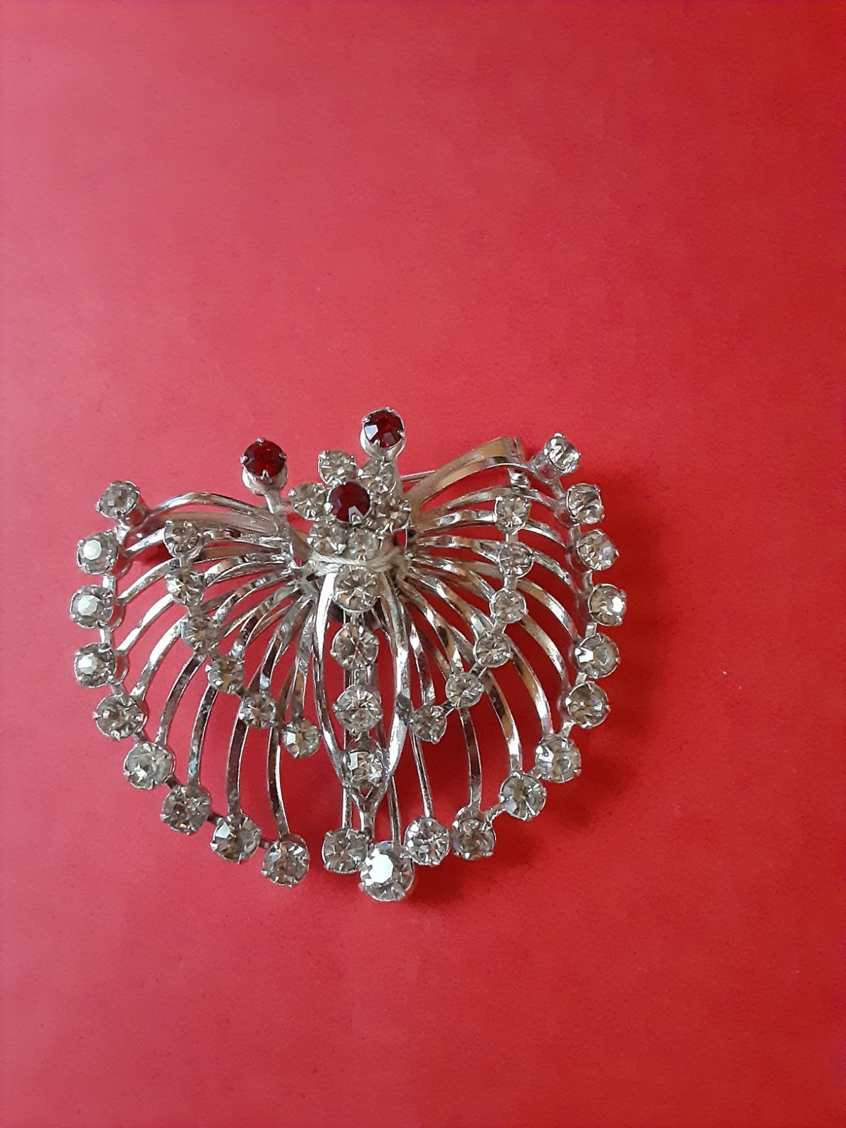 vintage rhinestone butterfly brooch excellent condition 1940’s to 1950’s