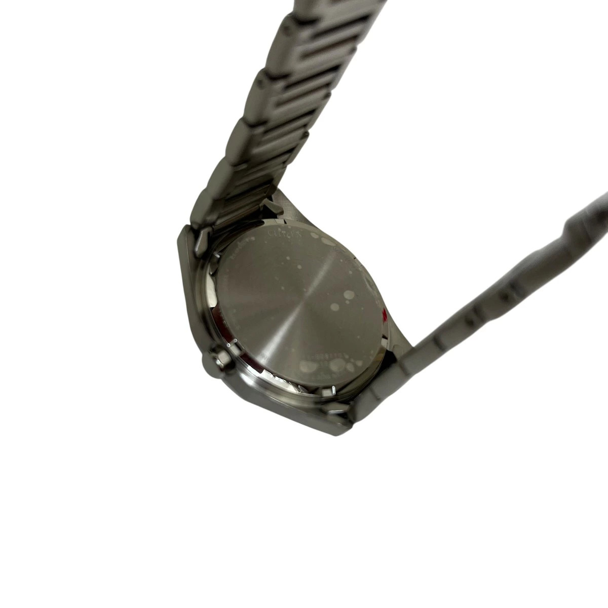 Citizen E111-008TT01 Silver White Men’s Watch Good Condition #S71744