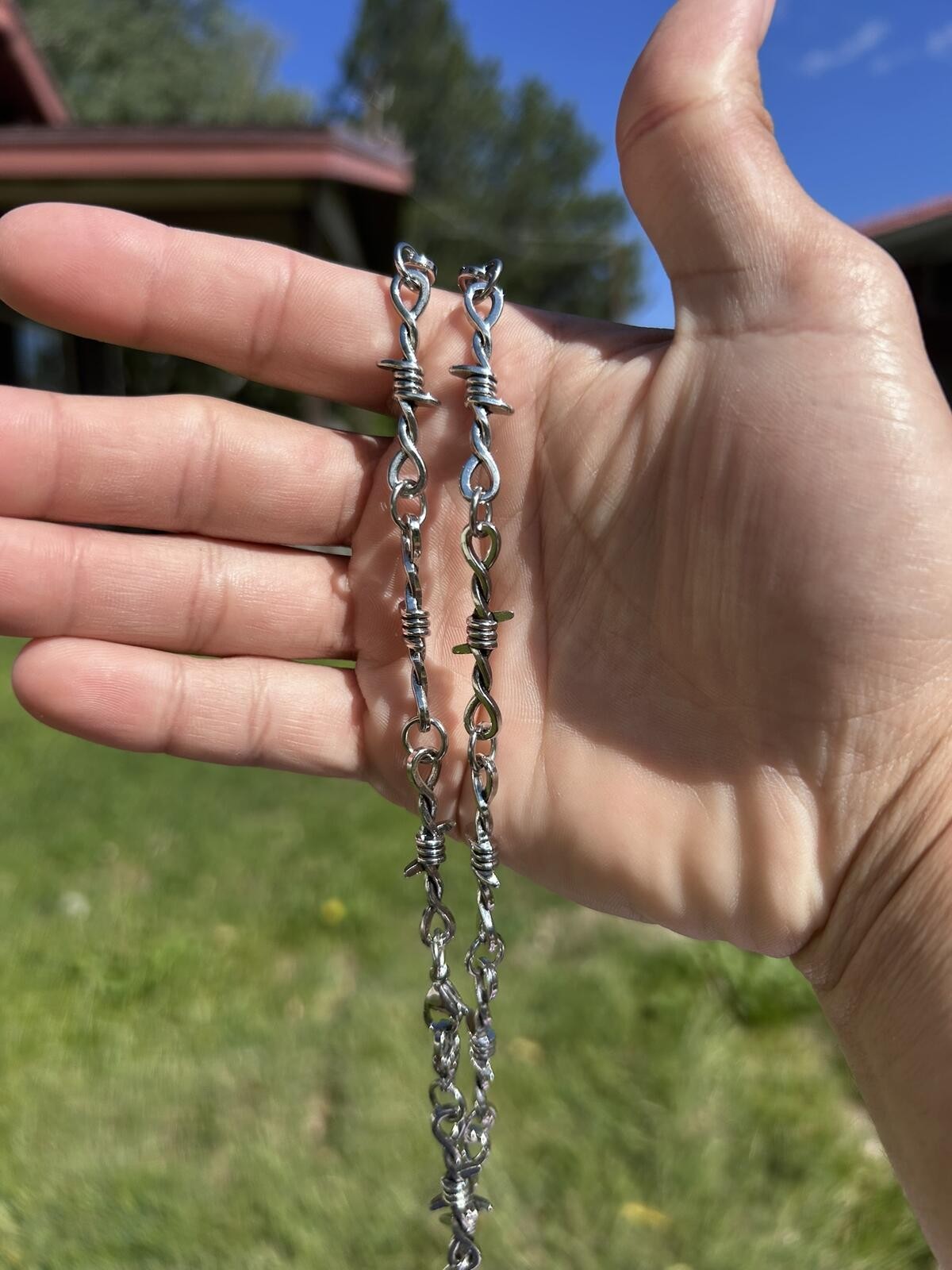 Lot of 3 Silver-Tone Gothic Pendant Necklaces