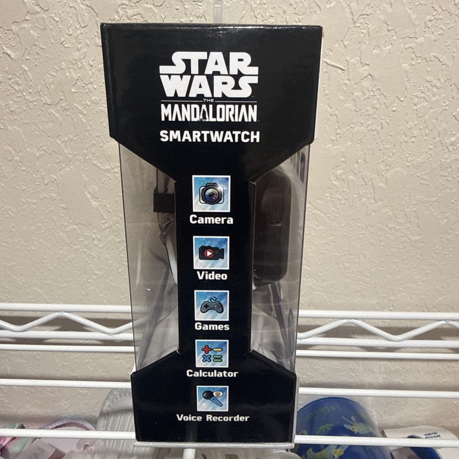 Boys’ Mandalorian Light Up Interactive Smartwatch – Black/Green