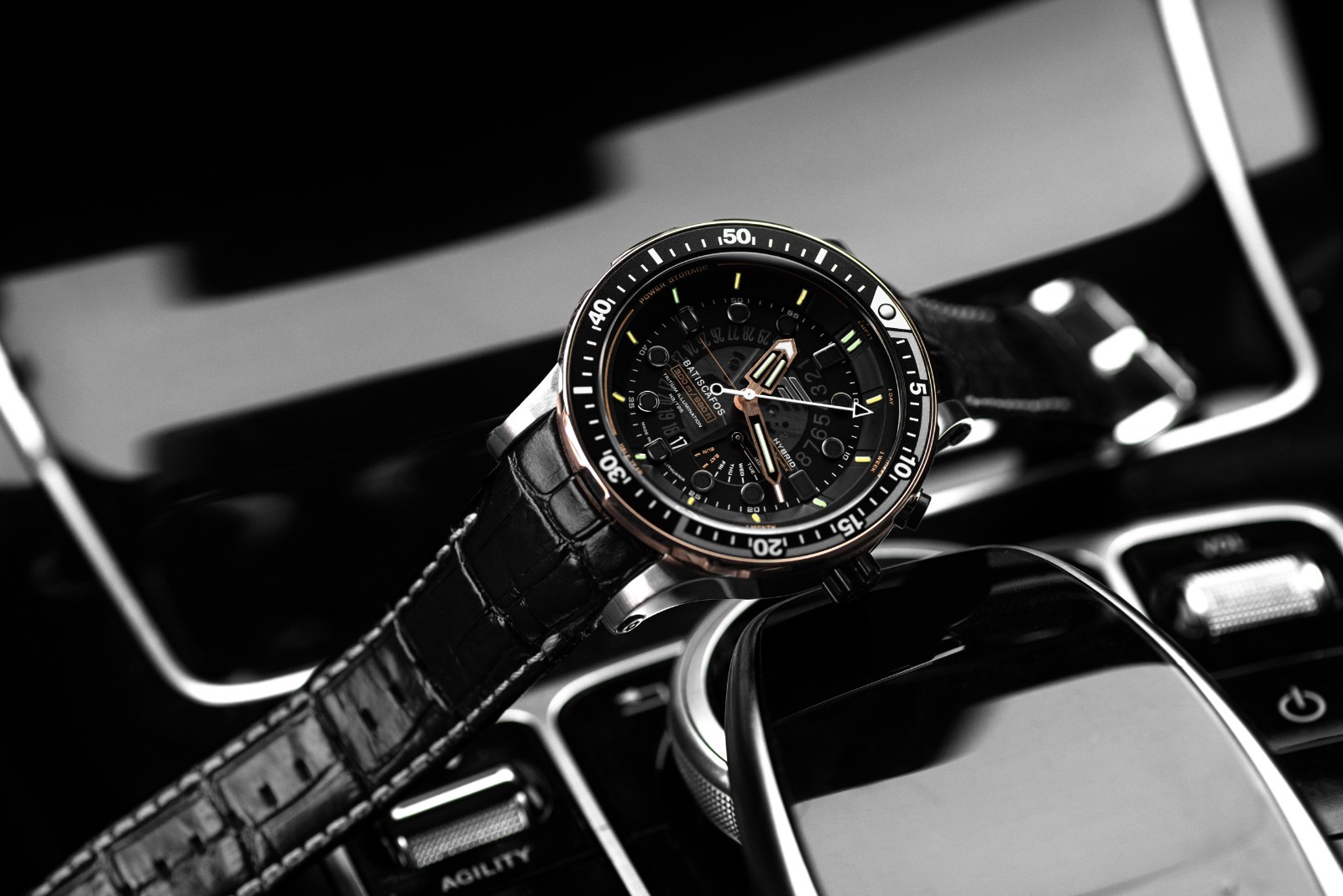 Vostok-Europe Batiscafos PX84-511E769 Hybrid Tritium 300M Dive Watch